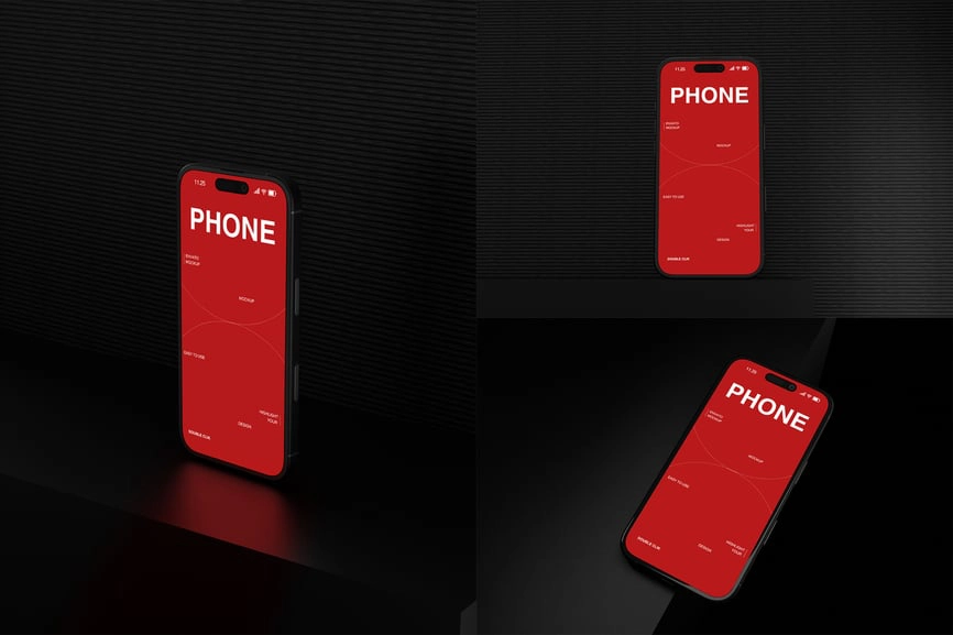 iPhone16手机样机套装,iPhone展示样机