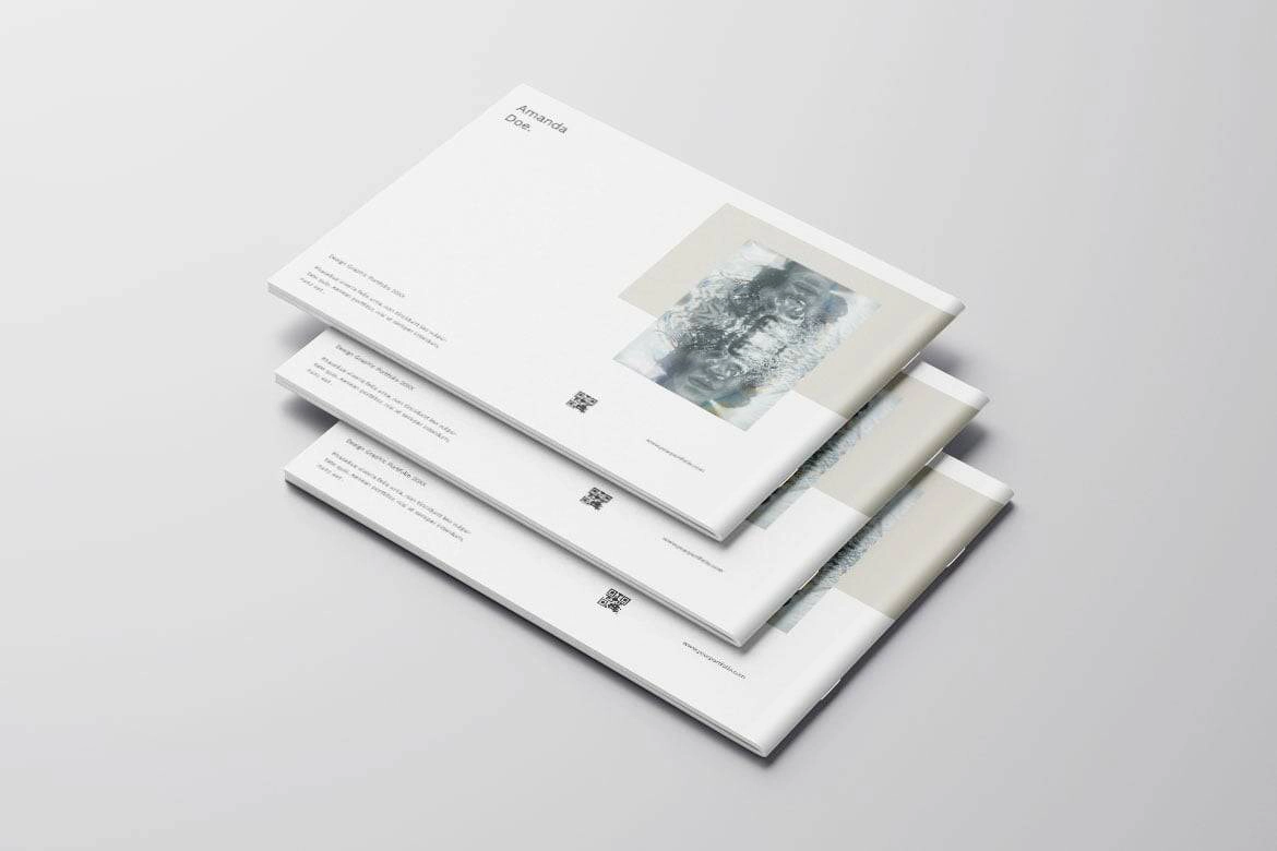 平面设计作品集第8卷InDesign模板