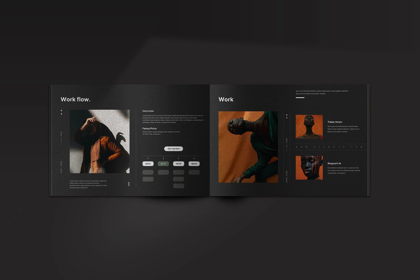服务和定价指南布局InDesign模板