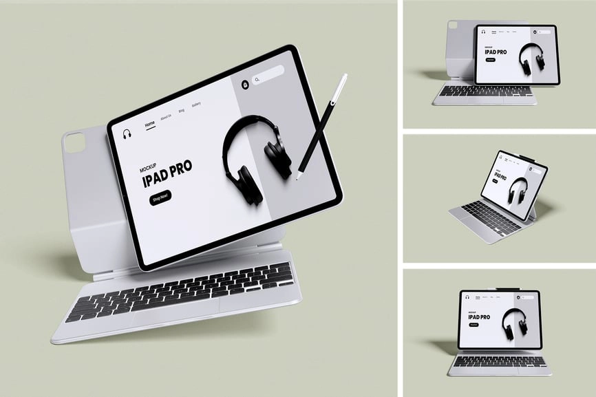 iPadPro模型样机,iPad平板样机模型