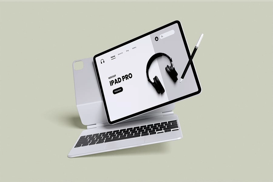 iPadPro模型样机,iPad平板样机模型