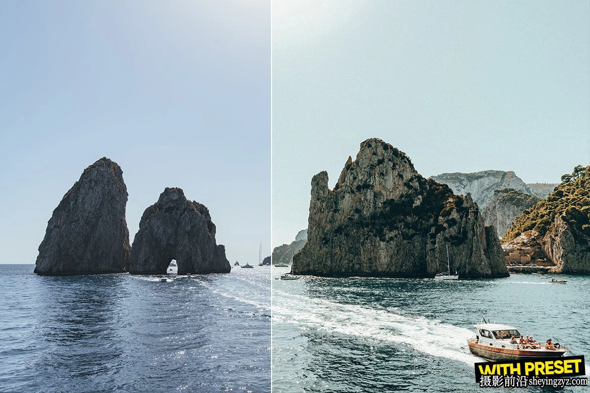 旅拍电影风光一键调色LR调色预设 ARTA Presets-Capri Pro Presets