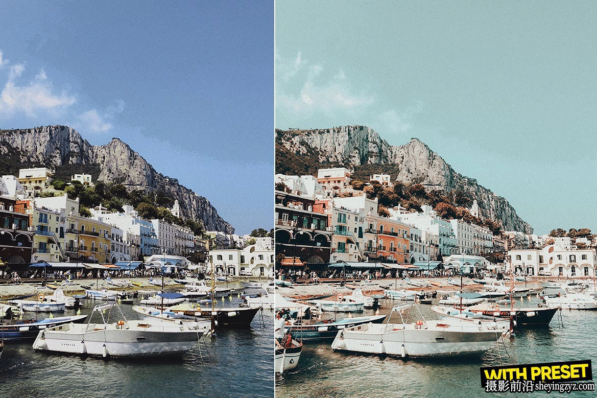 旅拍电影风光一键调色LR调色预设 ARTA Presets-Capri Pro Presets