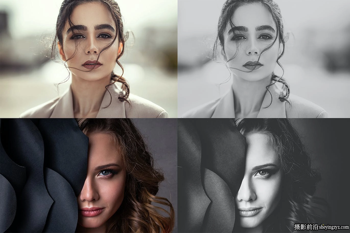 磨砂黑白胶片LR预设及手机LR预设Matt Black Lightroom Presets