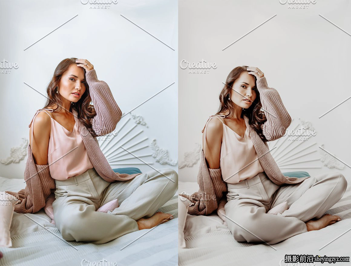 裸色产品人像调色Lightroom预设手机lr预设Nude Lightroom Presets