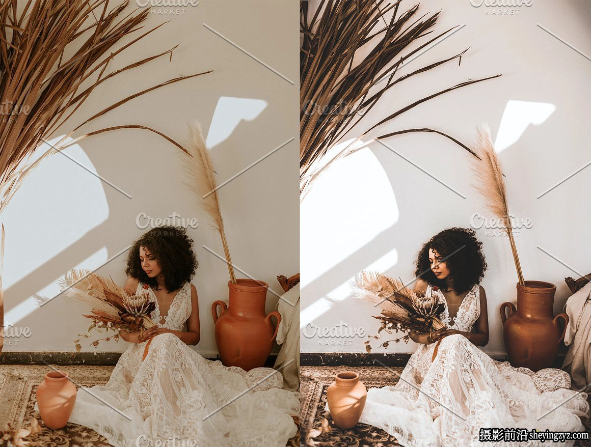 棕色调胶片感人像LR预设手机LR预设Lightroom Preset-Brown Tones