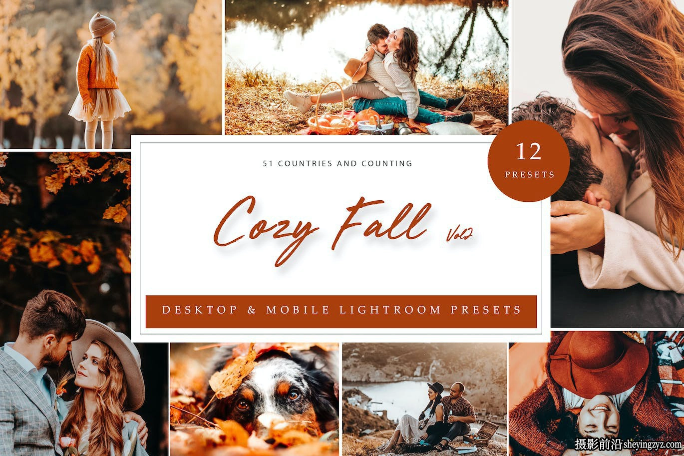 秋季人像风光LR预设手机lr预设Cozy Fall Vol.2 Lightroom Presets