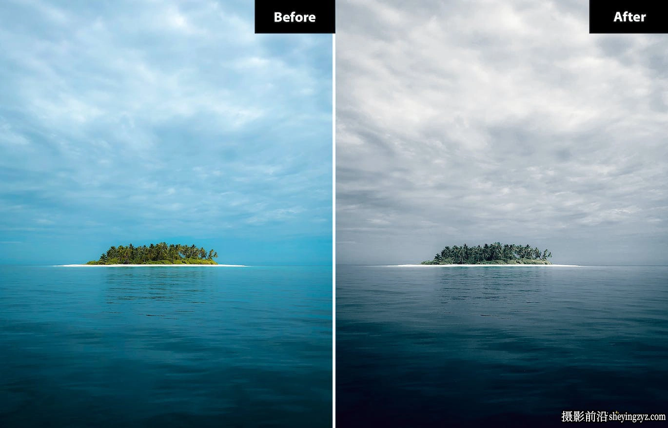 航拍电影风光调色LR预设手机LR预设 Dark Sea Lightroom Presets