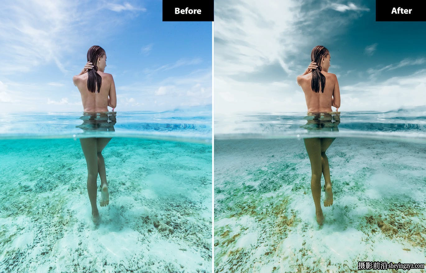 航拍电影风光调色LR预设手机LR预设 Dark Sea Lightroom Presets