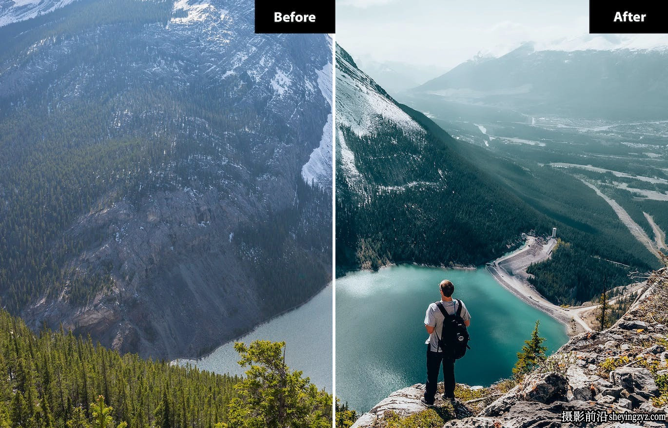 湖泊冰川风光旅拍风光调色LR预设手机LR预设Lake Lightroom Presets