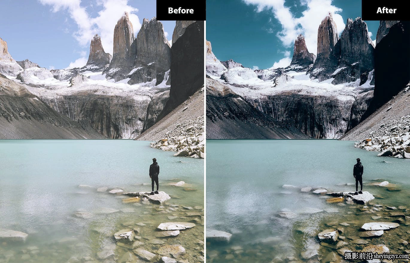 湖泊冰川风光旅拍风光调色LR预设手机LR预设Lake Lightroom Presets