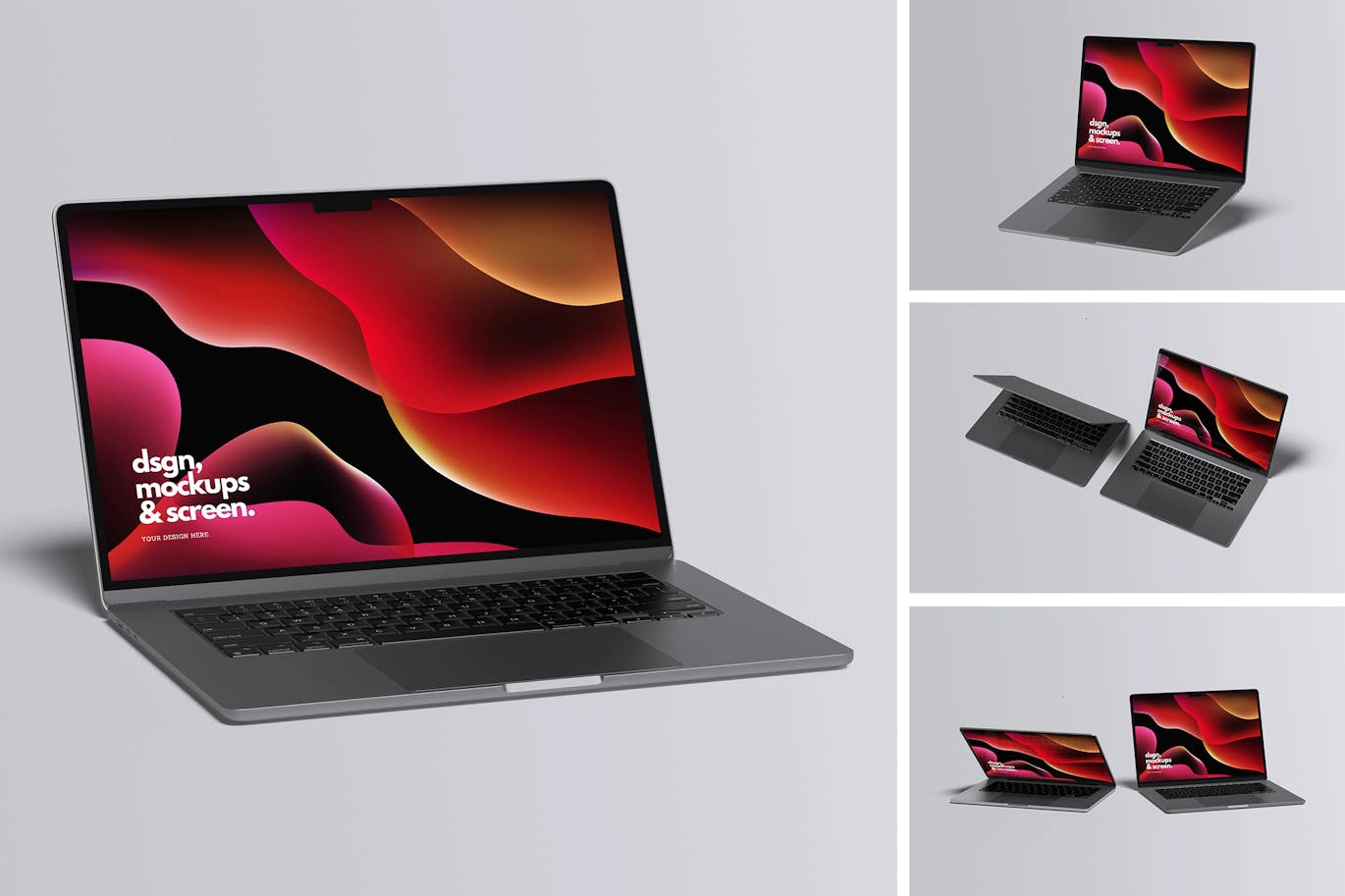 Macbookpro苹果电脑样机模型