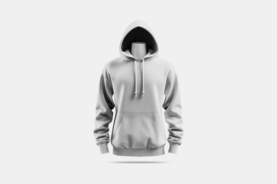 模特连帽衫样机,连帽衫服装展示样机