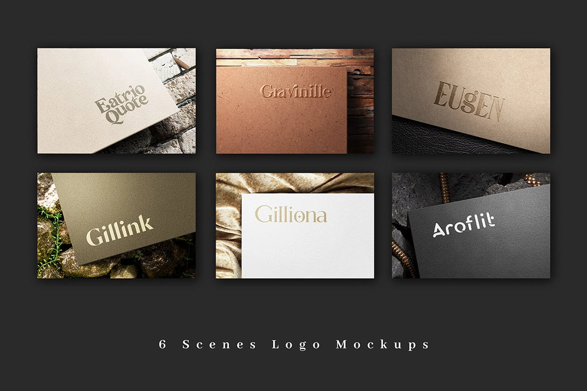 独家标志样机,标志样机,LOGO样机