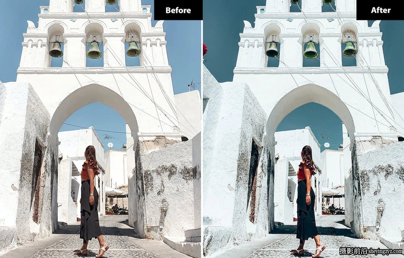 旅拍电影风光LR预设手机LR预设 Santoirini Lightroom Presets