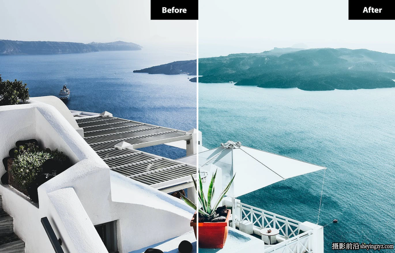 旅拍电影风光LR预设手机LR预设 Santoirini Lightroom Presets