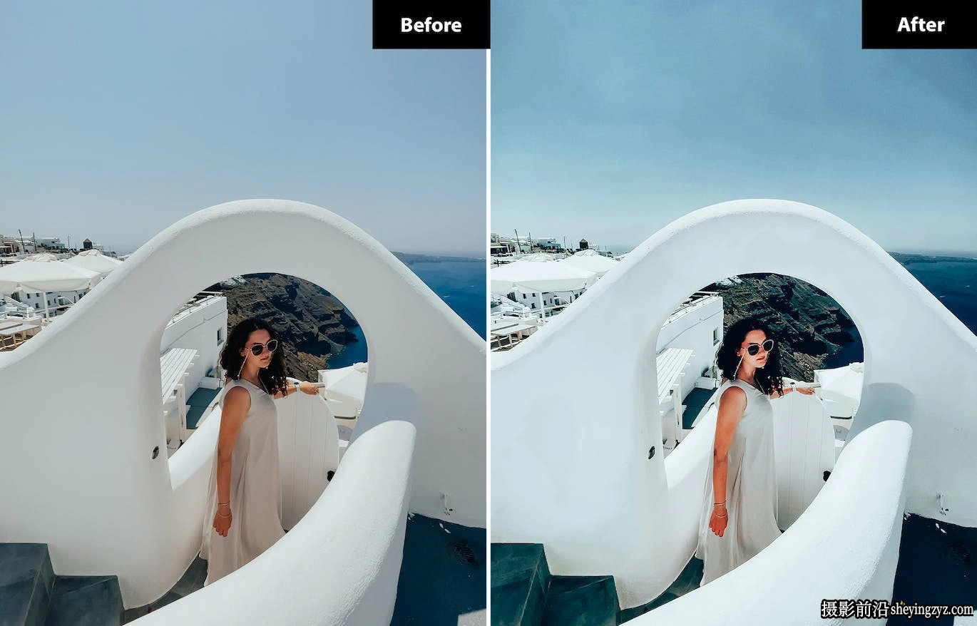 旅拍电影风光LR预设手机LR预设 Santoirini Lightroom Presets
