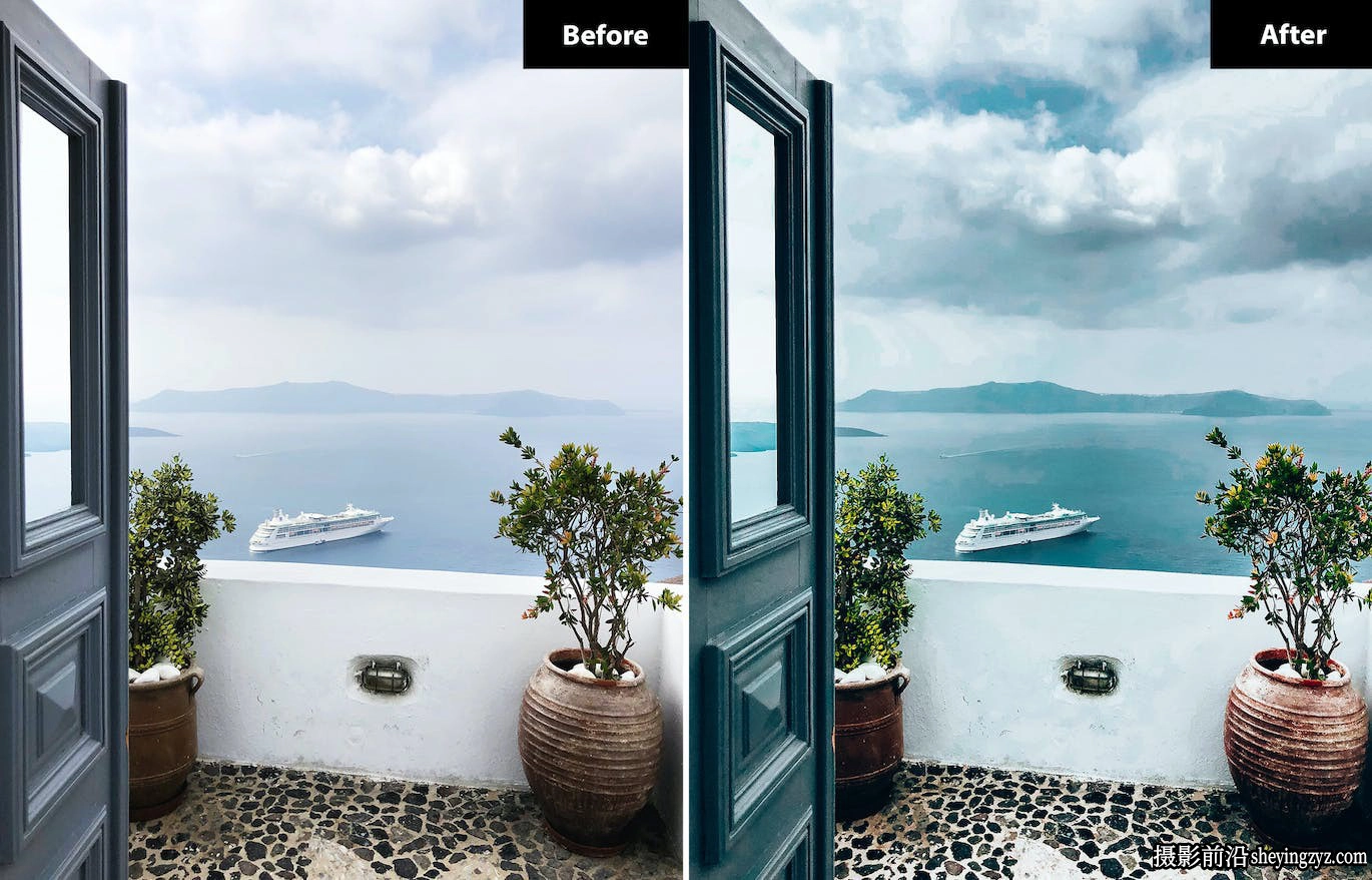 旅拍电影风光LR预设手机LR预设 Santoirini Lightroom Presets