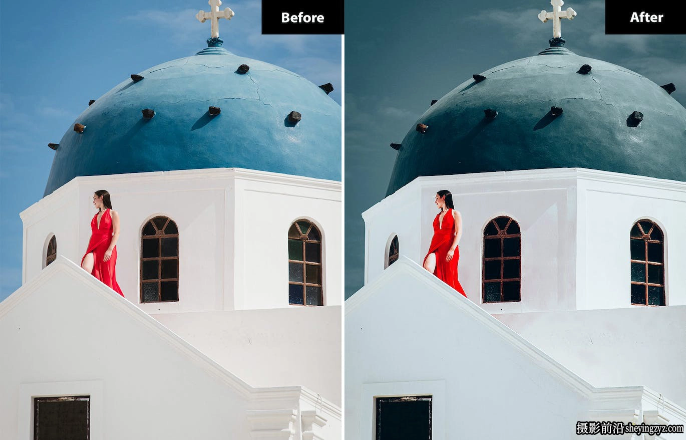 旅拍电影风光LR预设手机LR预设 Santoirini Lightroom Presets