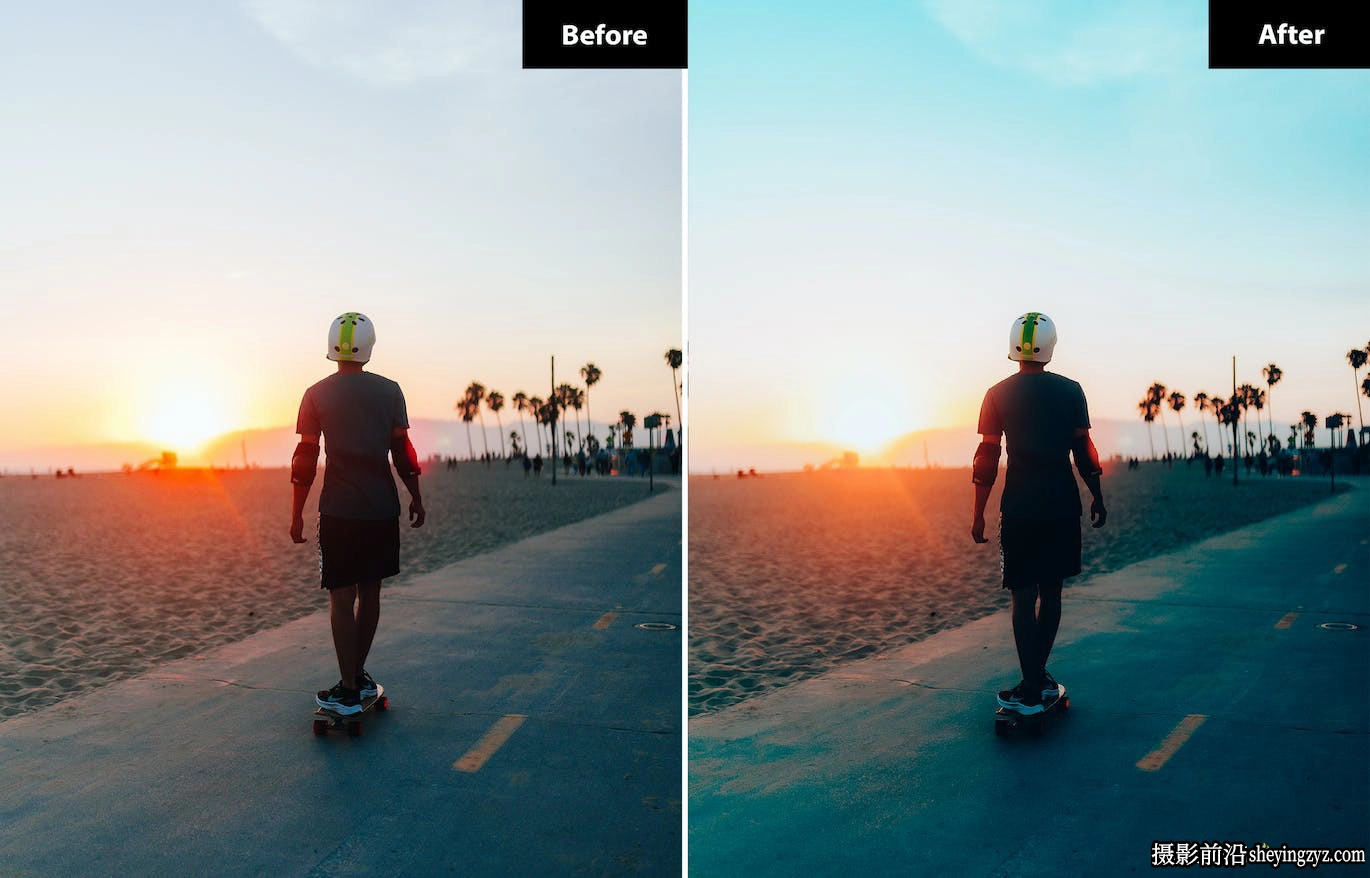 青橙色电影风光人像lr预设手机预设Orange&amp;Teal Lightroom Presets