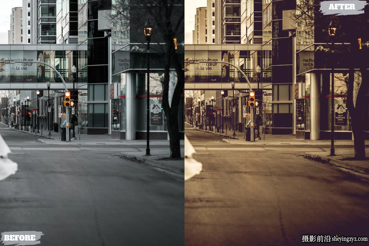 城市街道复古电影色彩LR预设手机LR预设Cinematic Lightroom Presets