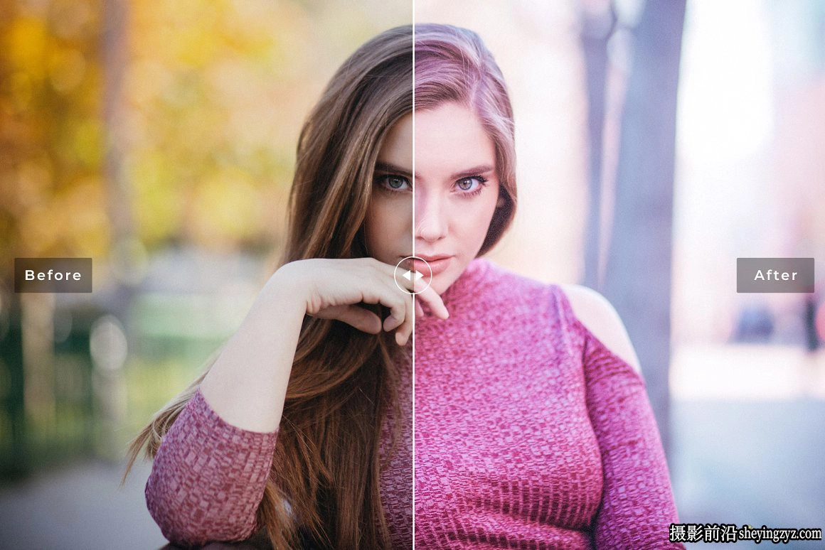 柔和粉色胶片调色LR预设手机预设Rubine Red Pro Lightroom Presets