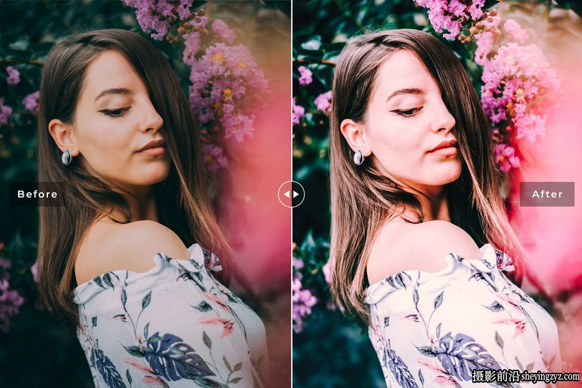 柔和粉色胶片调色LR预设手机预设Rubine Red Pro Lightroom Presets