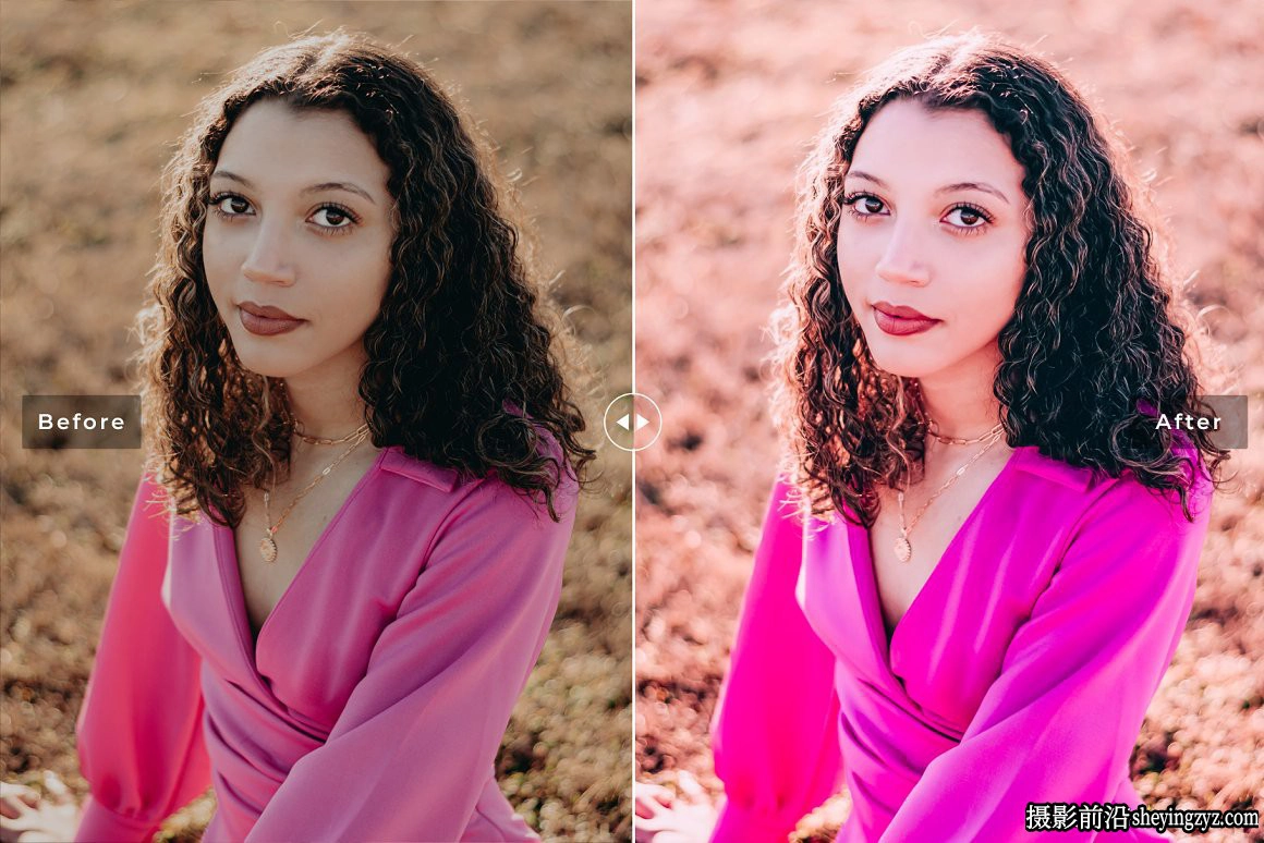 柔和粉色胶片调色LR预设手机预设Rubine Red Pro Lightroom Presets