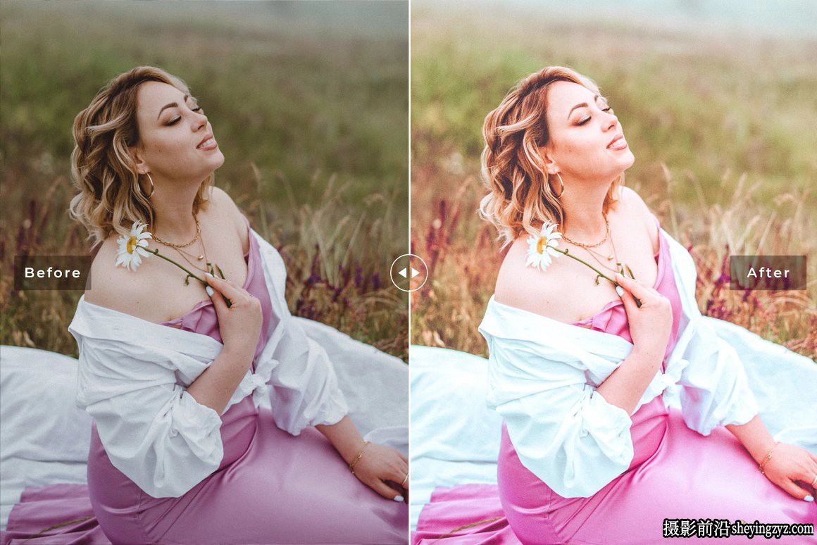 柔和粉色胶片调色LR预设手机预设Rubine Red Pro Lightroom Presets