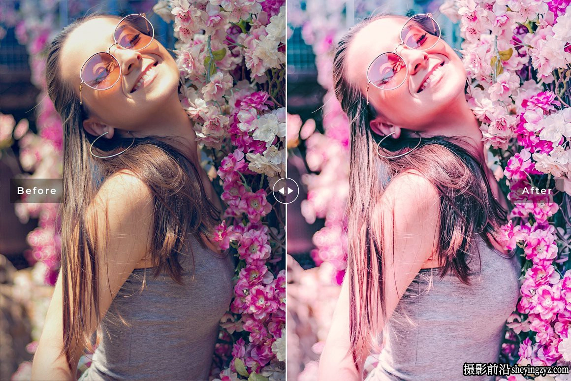 柔和粉色胶片调色LR预设手机预设Rubine Red Pro Lightroom Presets