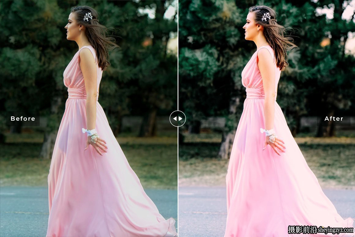 粉彩古装人像调色LR预设手机预设Parrot Pink Pro Lightroom Presets
