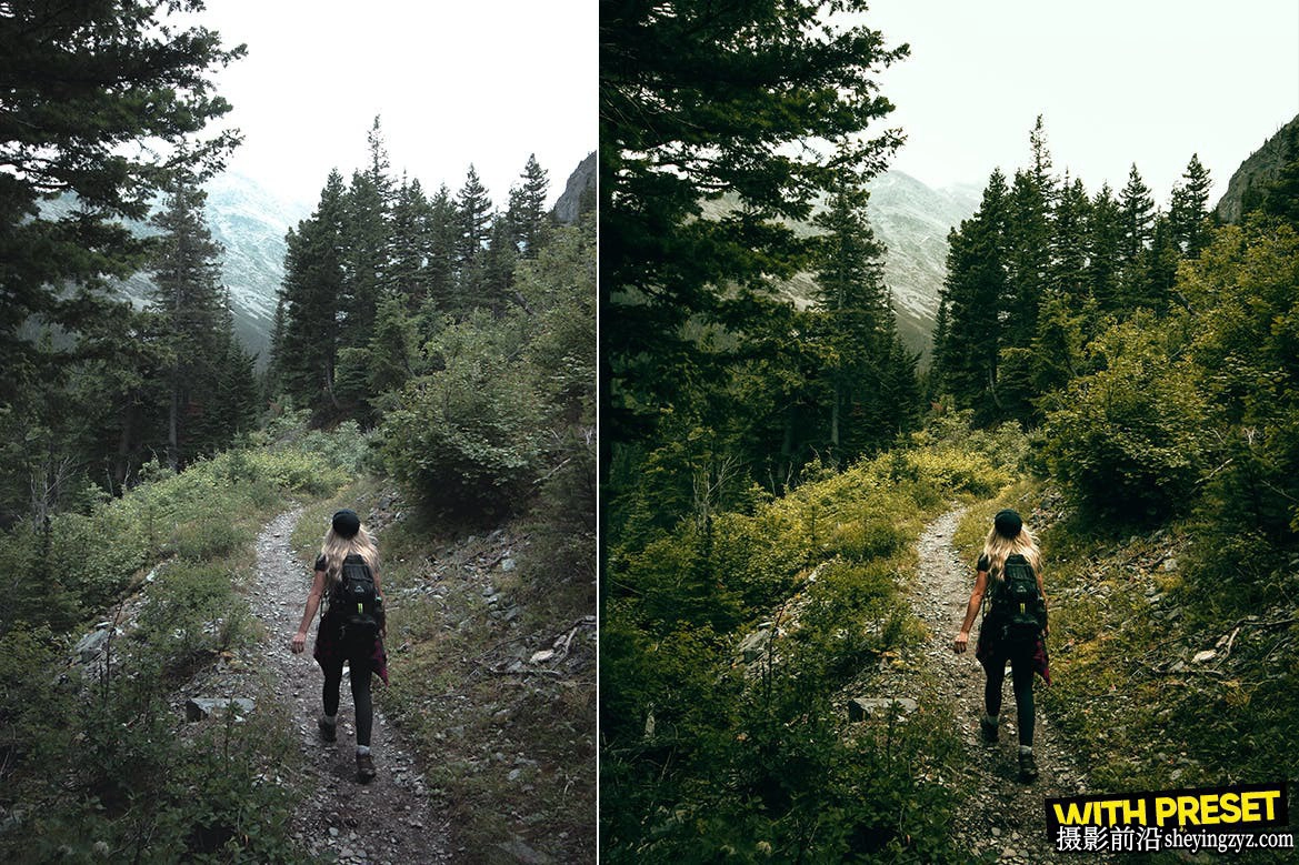 旅拍电影风光LR预设手机LR预设 Forest Green Lightroom Presets
