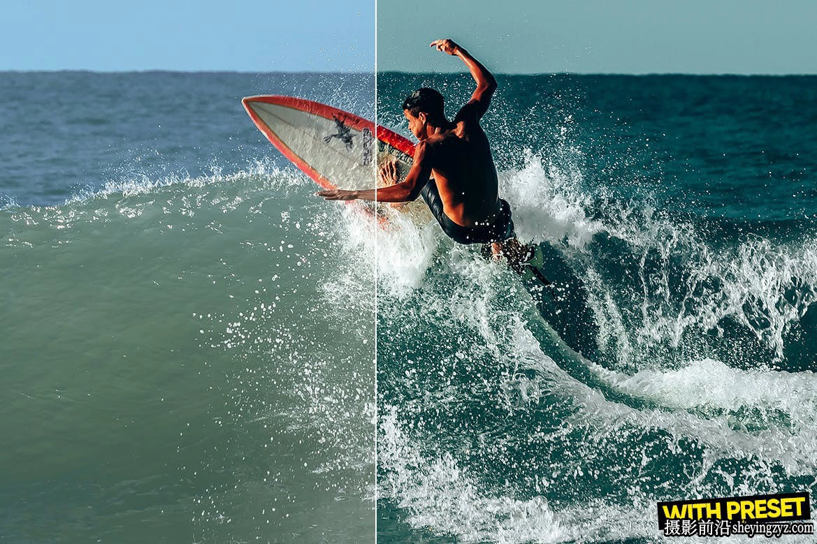 冲浪运动人像LR预设及手机LR预设Surfing Waves Lightroom Presets
