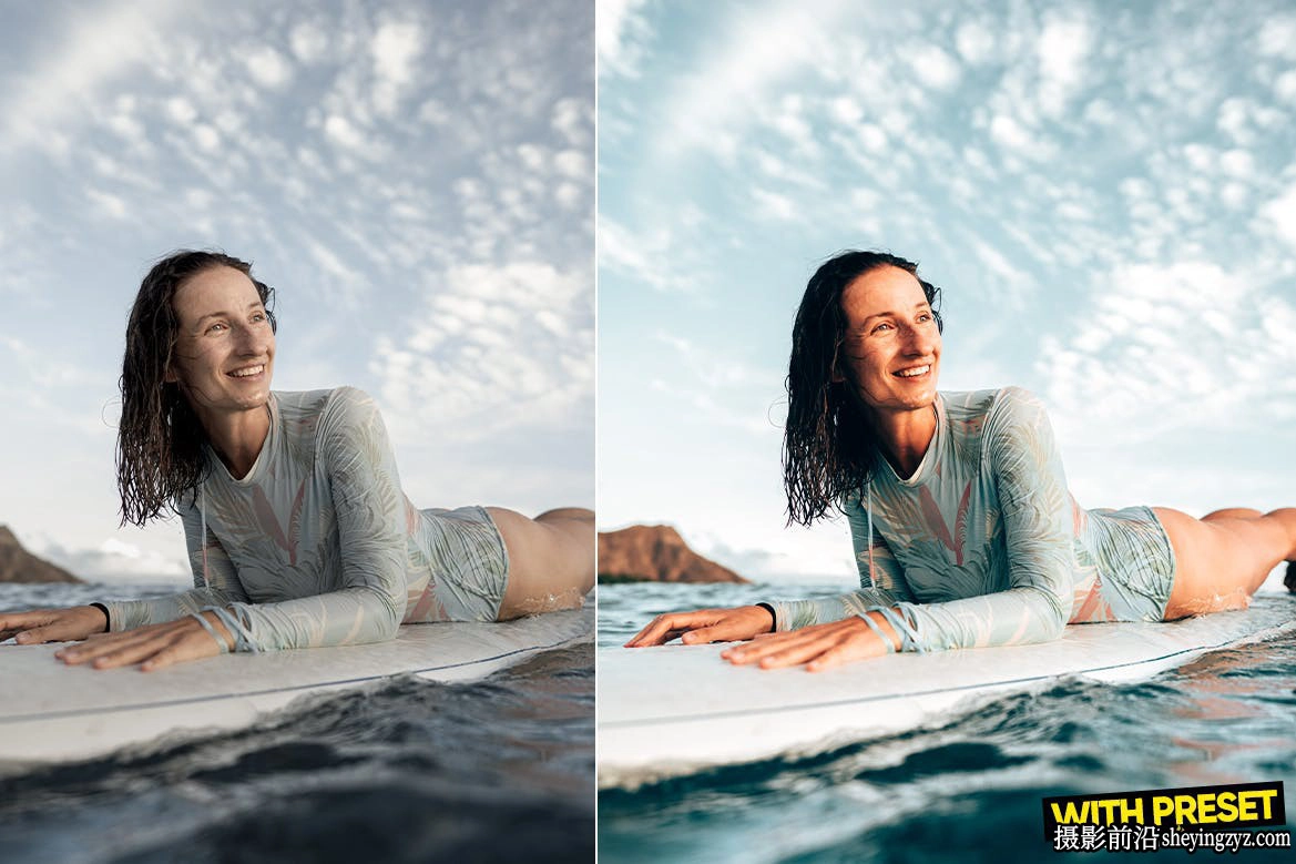 冲浪运动人像LR预设及手机LR预设Surfing Waves Lightroom Presets