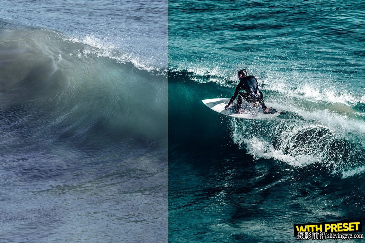 冲浪运动人像LR预设及手机LR预设Surfing Waves Lightroom Presets