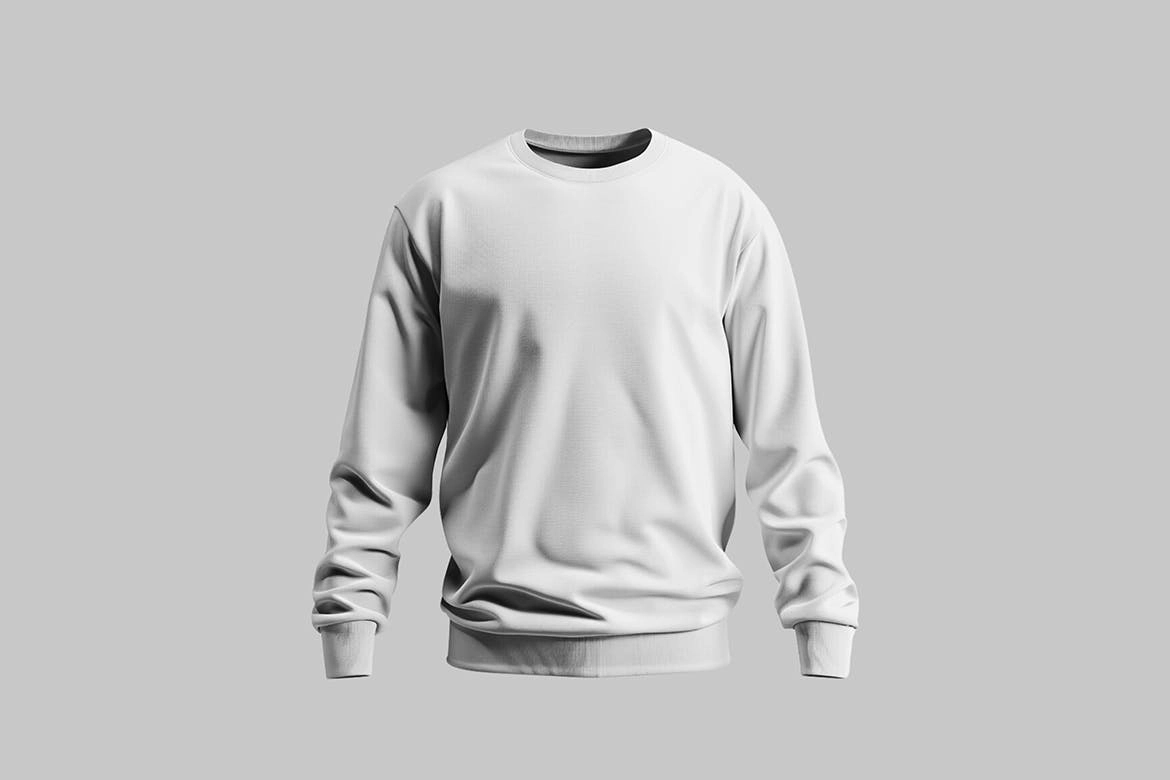 厨师制服样机,圆领服饰样机
