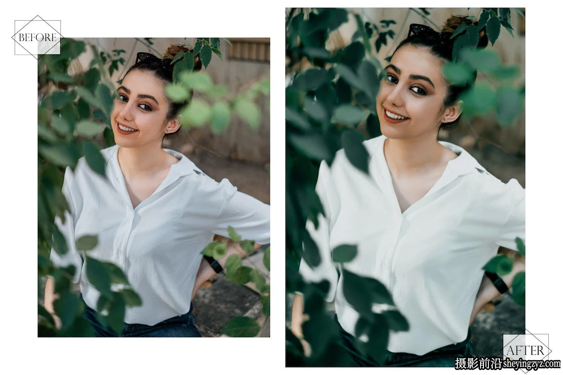 橄榄绿中性灰调色LR预设手机LR预设 Olive Green Lightroom Presets