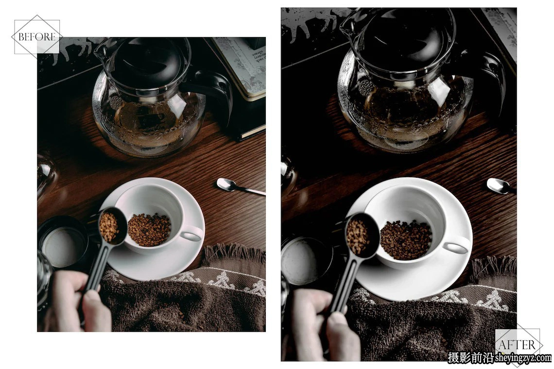 棕色情绪调色LR预设手机LR预设Bitter Chocolate Lightroom Presets