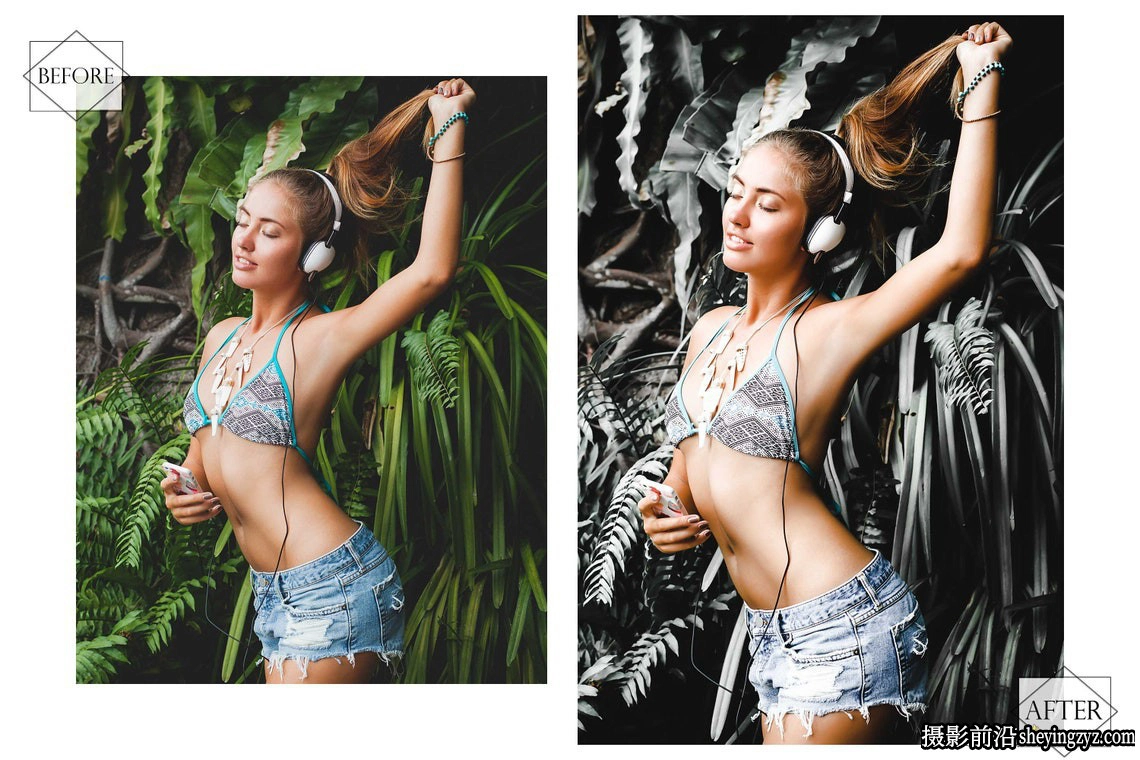 去饱和中性灰LR预设手机LR预设 Jungle Beauty Lightroom Presets