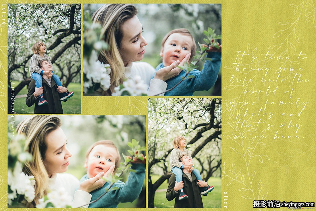 清新温暖家庭人像调色LR预设手机LR预设 Familia Lightroom Presets