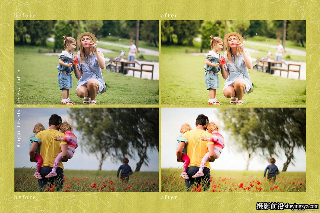 清新温暖家庭人像调色LR预设手机LR预设 Familia Lightroom Presets