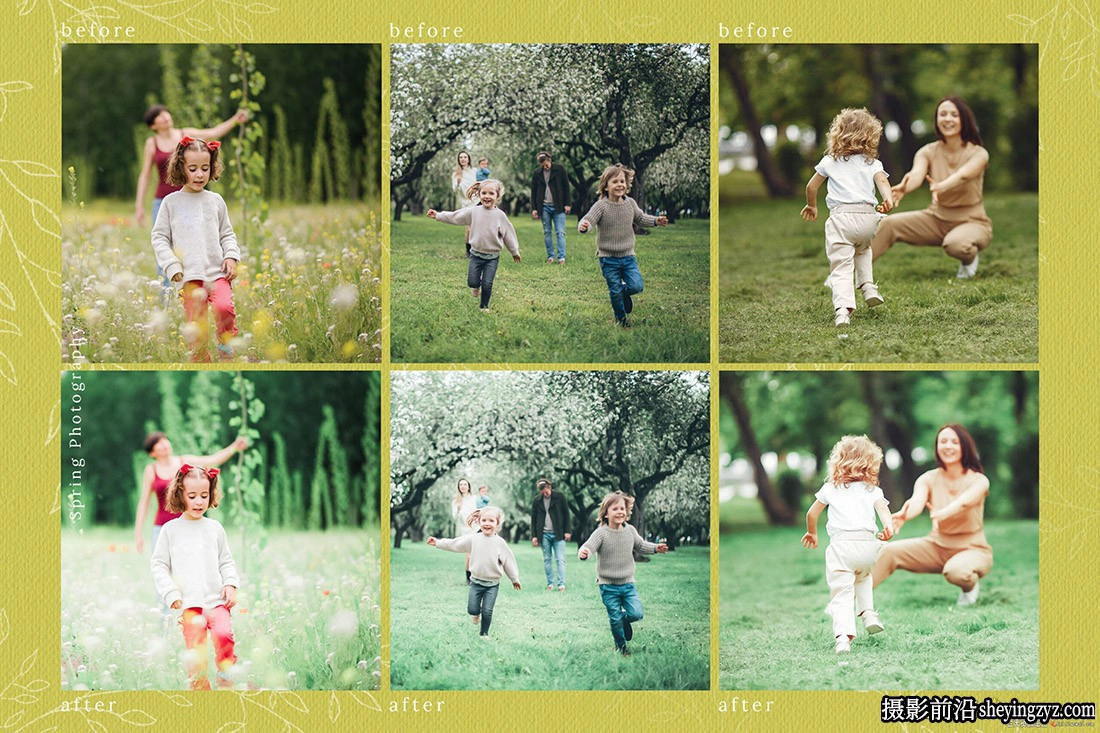 清新温暖家庭人像调色LR预设手机LR预设 Familia Lightroom Presets