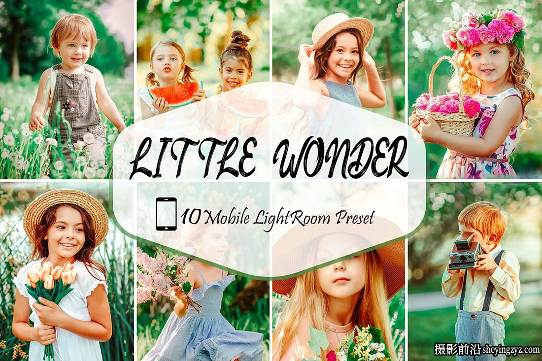 儿童人像摄影通透肤色调色R预设 Little Wonder Lightroom Presets