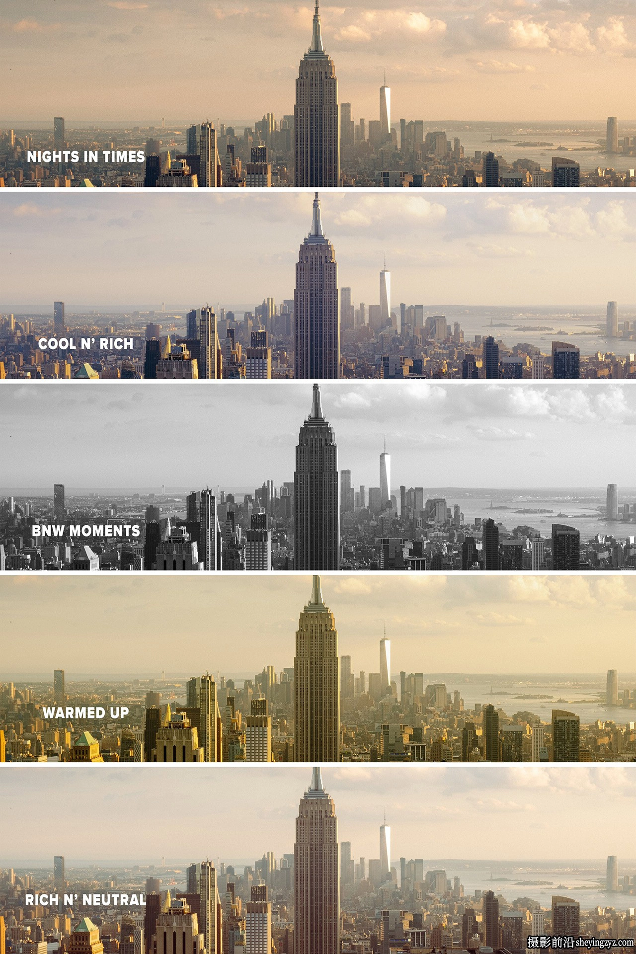 电影模拟LR预设4套装Austin Visual-Film Lightroom Presets Bundle
