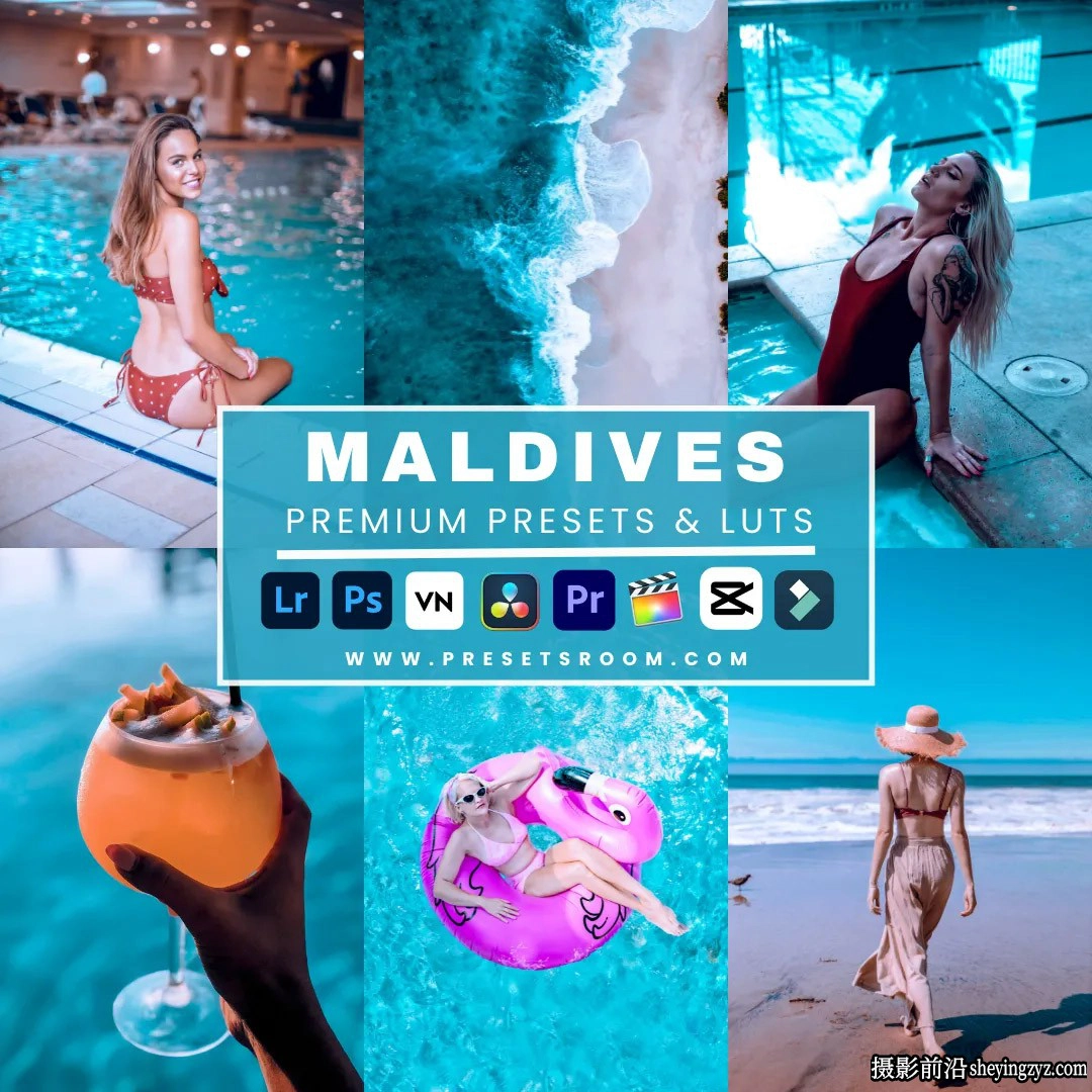 青橙色电影人像LR预设手机预设 Maldives lightroom presets &amp; luts