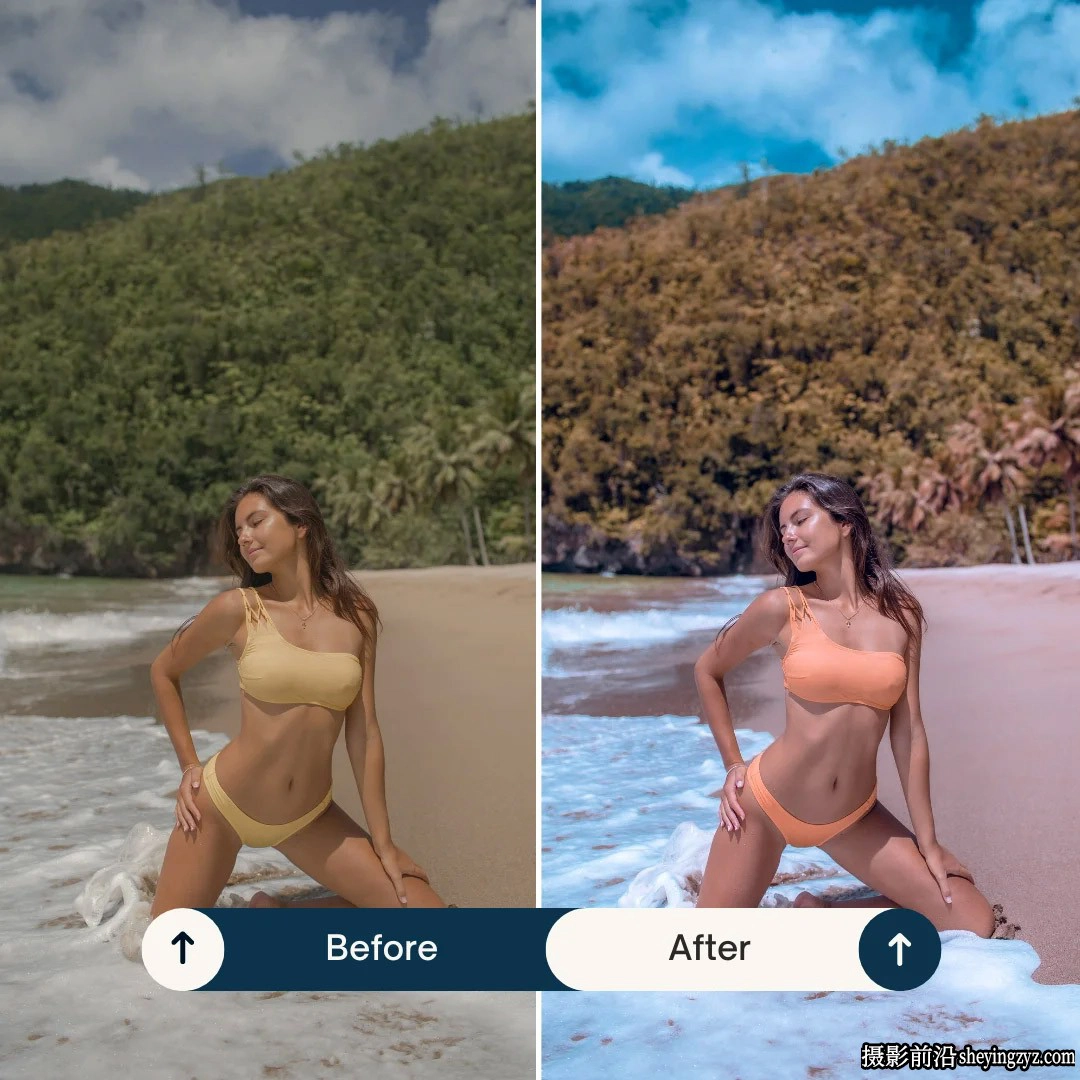 青橙色电影人像LR预设手机预设 Maldives lightroom presets &amp; luts