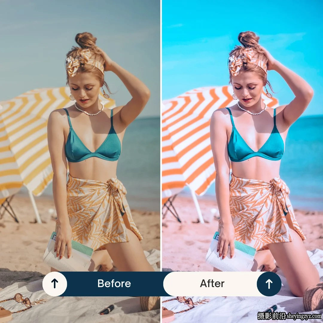 青橙色电影人像LR预设手机预设 Maldives lightroom presets &amp; luts
