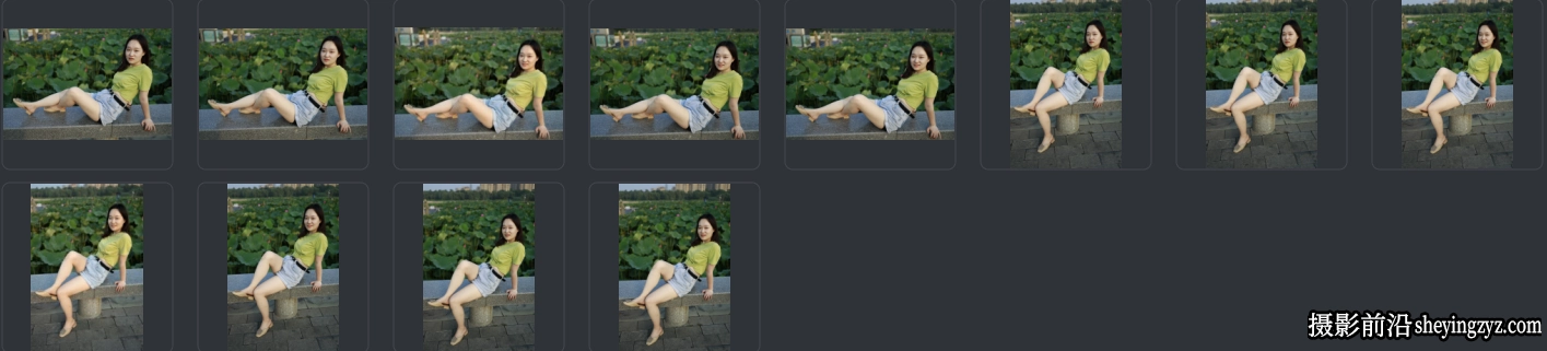 47张佳能CR3户外旅拍生活照美女人像修图练习RAW原图素材