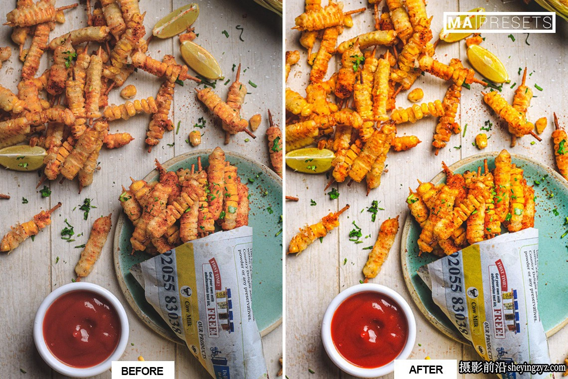 清新通透美食胶片LR预设手机预设BRIGHT FOOD – Lightroom Presets