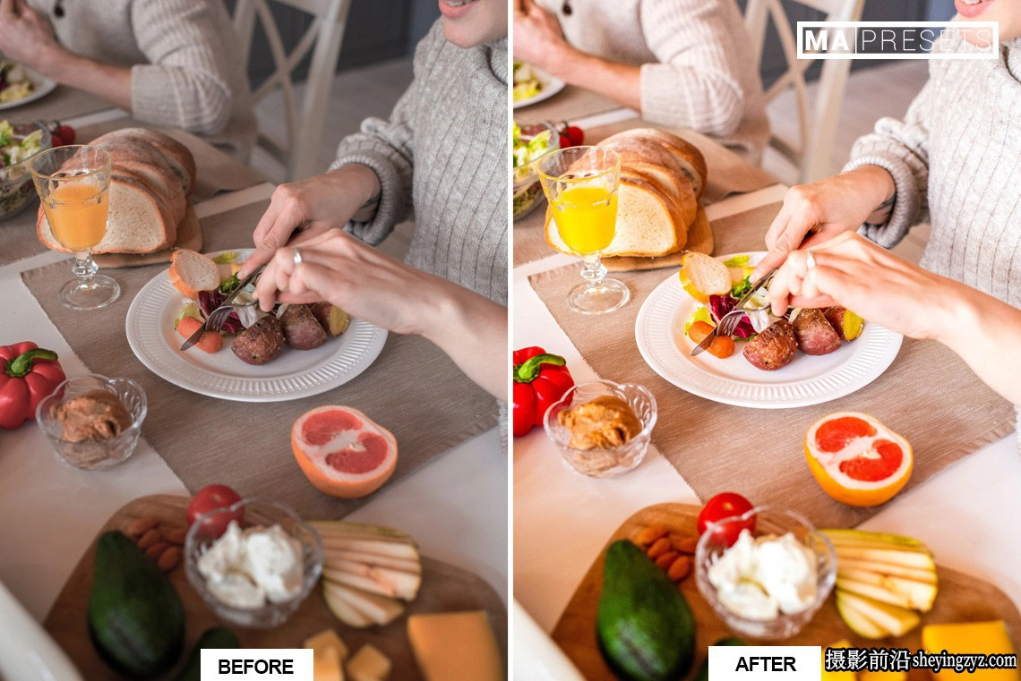 清新通透美食胶片LR预设手机预设BRIGHT FOOD – Lightroom Presets